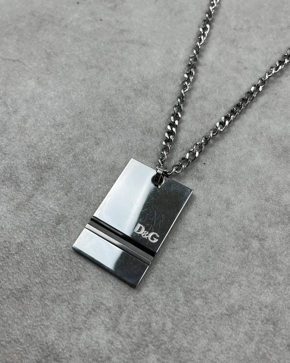 Dolce & Gabbana Silver Stainless Steel Necklace IdyIUaZ 2