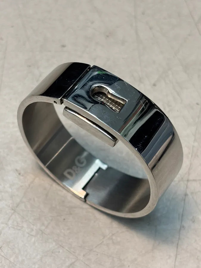Dolce & Gabbana Silver Stainless Steel Rigid Cuff Watch JGgyRqA 3