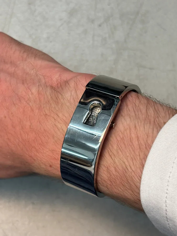 Dolce & Gabbana Silver Stainless Steel Rigid Cuff Watch JGgyRqA 2