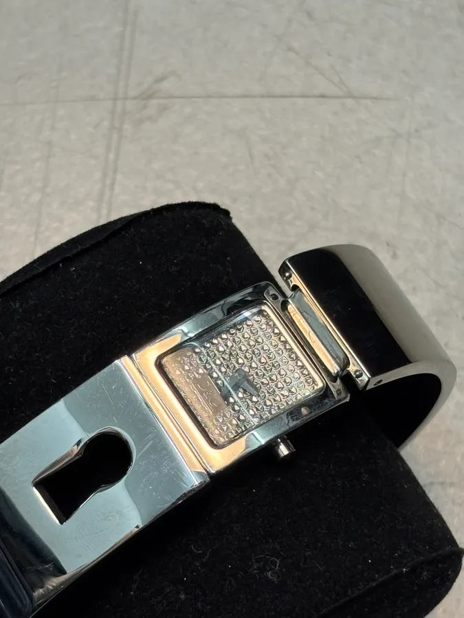 Dolce & Gabbana Silver Stainless Steel Rigid Cuff Watch JGgyRqA 5