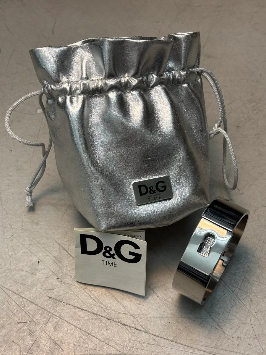 Dolce & Gabbana Silver Stainless Steel Rigid Cuff Watch JGgyRqA 0