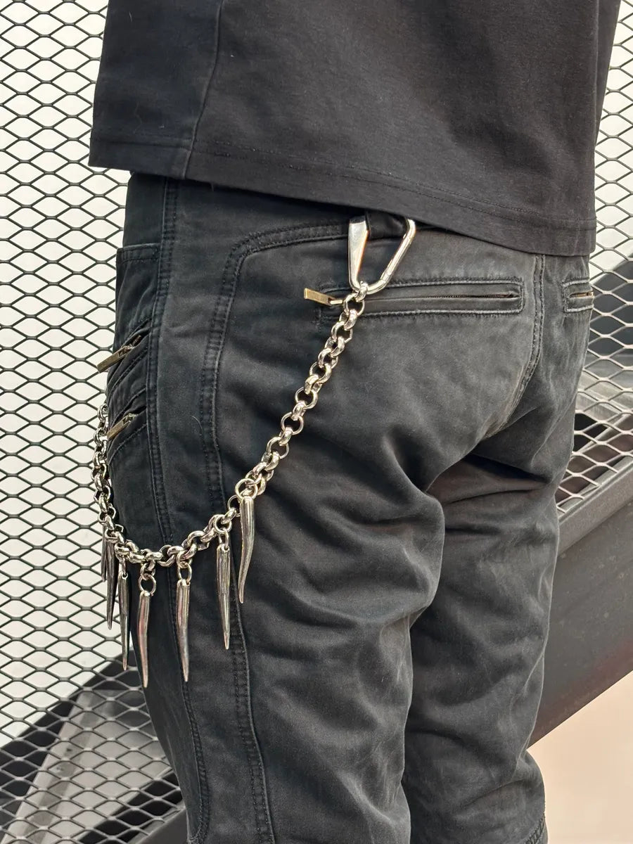 AW2005 Dolce & Gabbana Silver Stainless Steel Spike Chain Necklace sdcJZqw 2