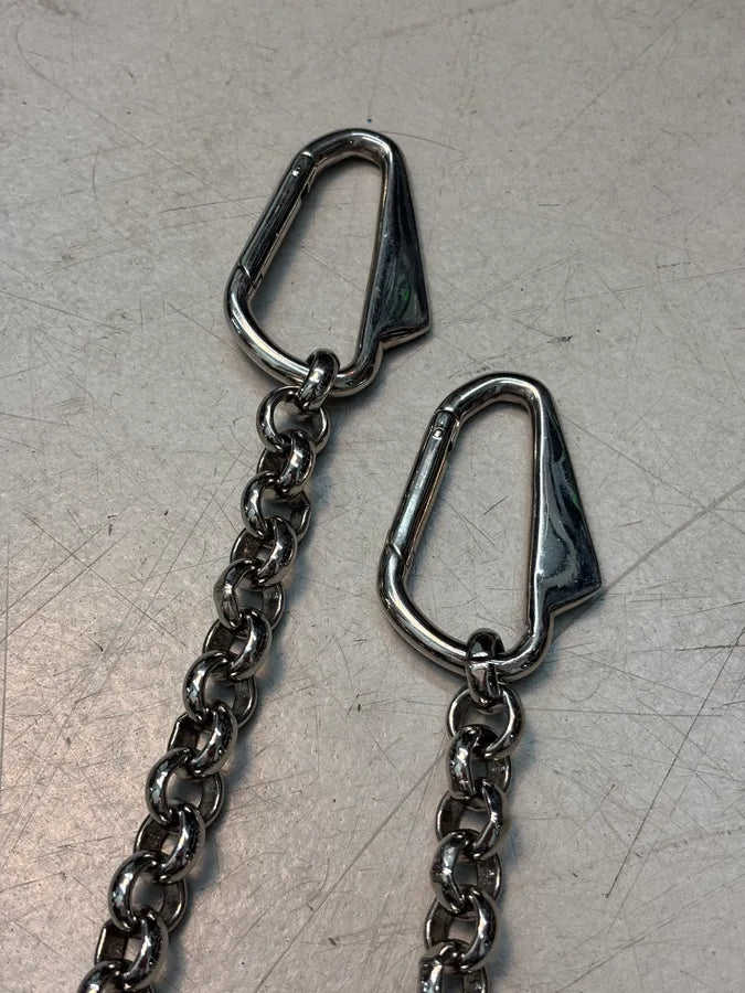 AW2005 Dolce & Gabbana Silver Stainless Steel Spike Chain Necklace sdcJZqw 4