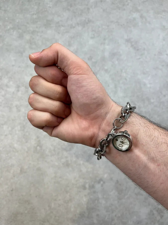 Dolce & Gabbana Silver Steel Charm Bracelet Watch jfeYIyu 1
