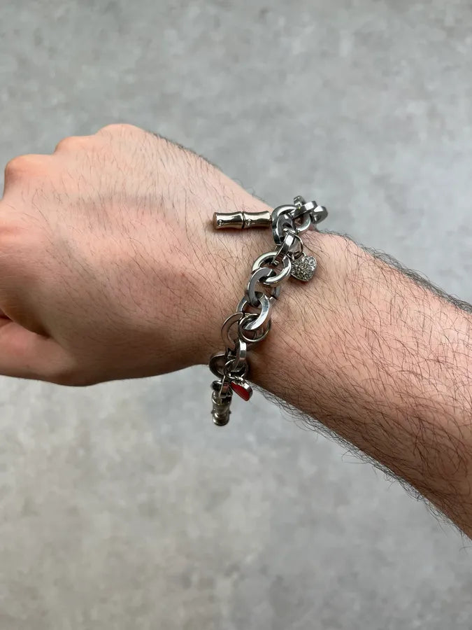 Dolce & Gabbana Silver Steel Charm Bracelet Watch jfeYIyu 3