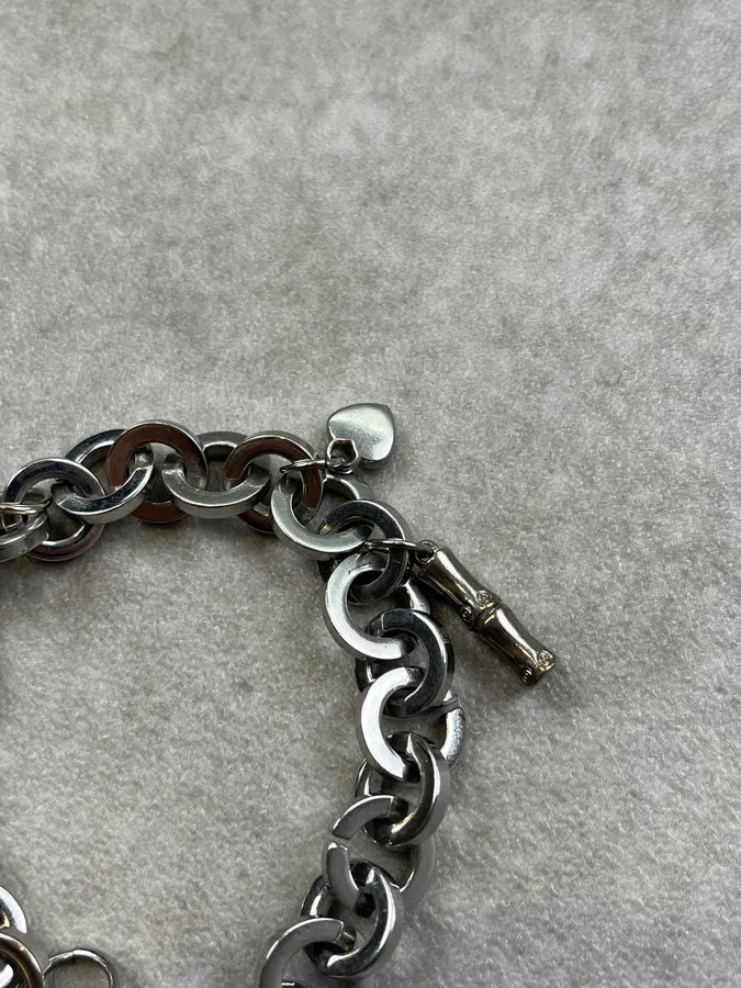 Dolce & Gabbana Silver Steel Charm Bracelet Watch jfeYIyu 6