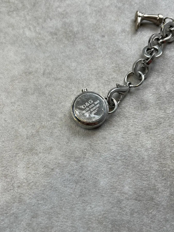 Dolce & Gabbana Silver Steel Charm Bracelet Watch jfeYIyu 9