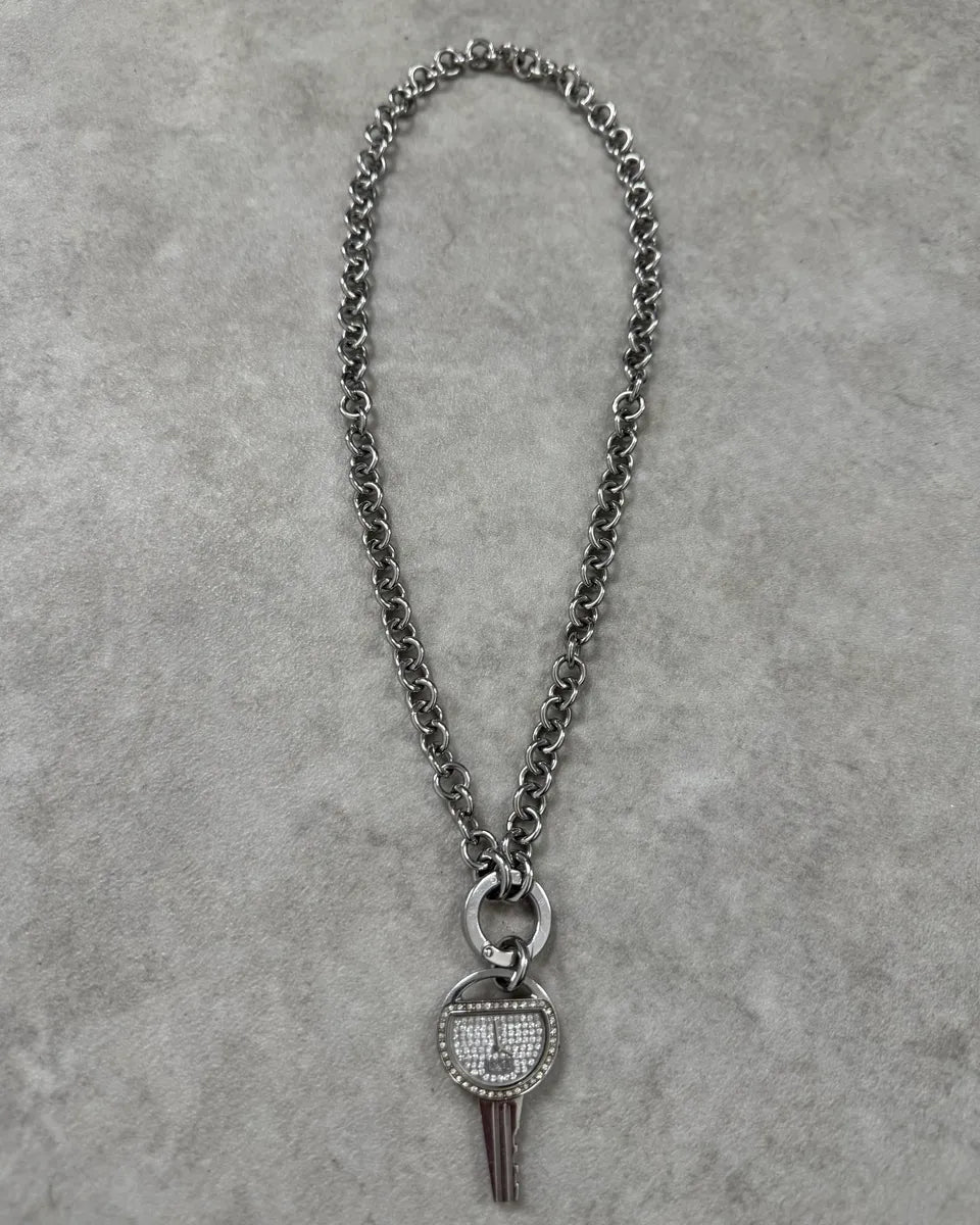 Dolce & Gabbana Stainless Steel Crystal Key Pendant Watch NPBbsvb 0