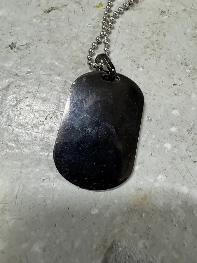 Dolce & Gabbana Stainless Steel Dog Tag Necklace (OS) 6