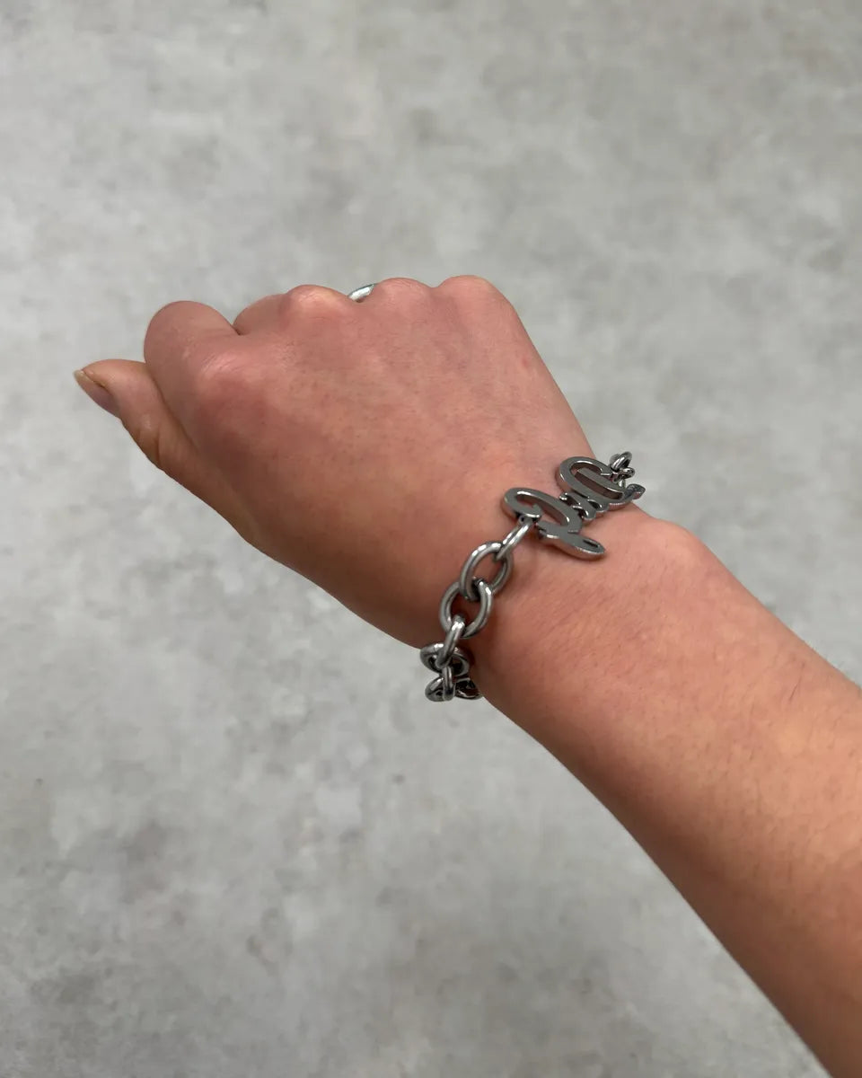 Dolce & Gabbana Stainless Steel Logo Chain Bracelet gENEZQN 1
