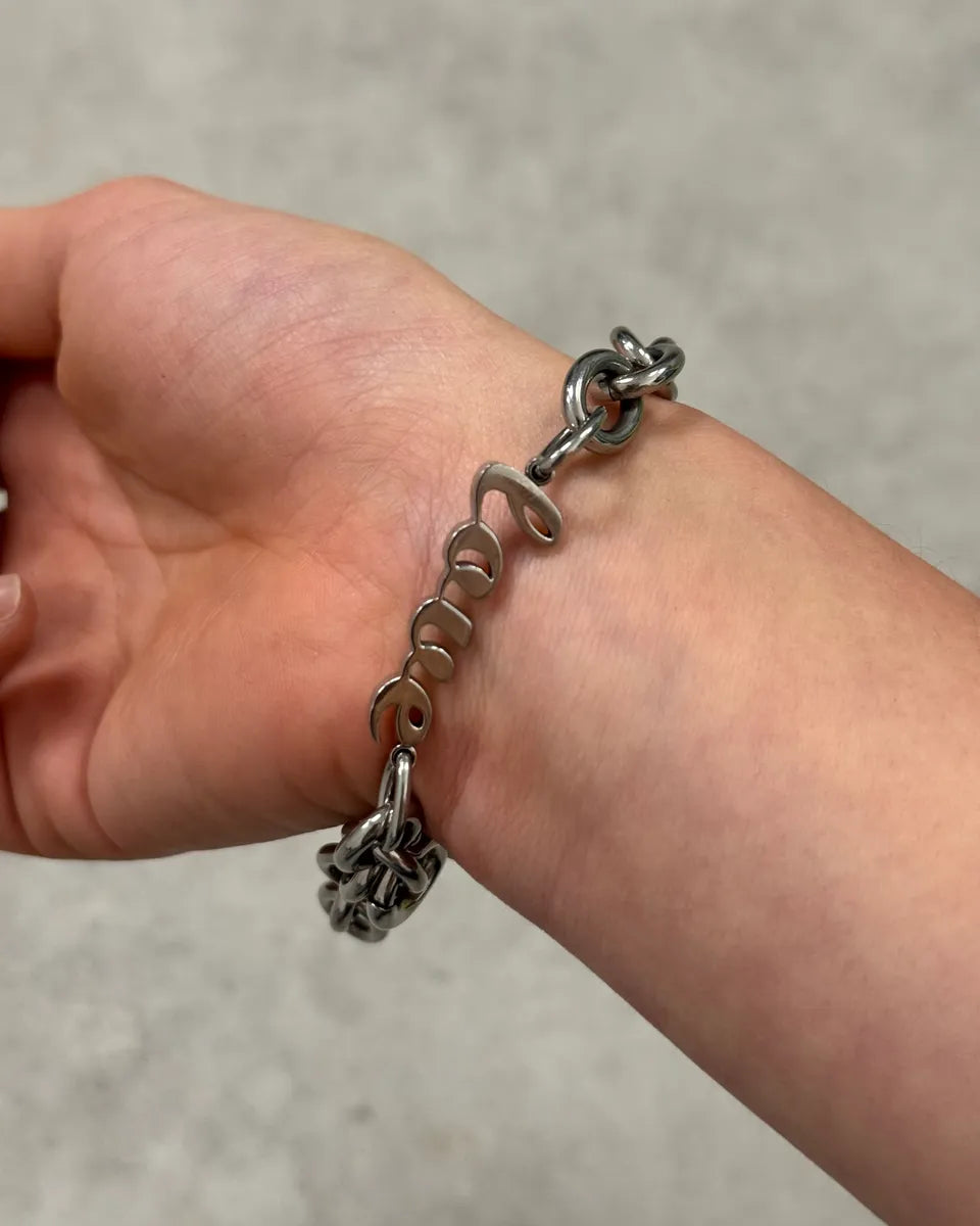 Dolce & Gabbana Stainless Steel Logo Chain Bracelet gENEZQN 3