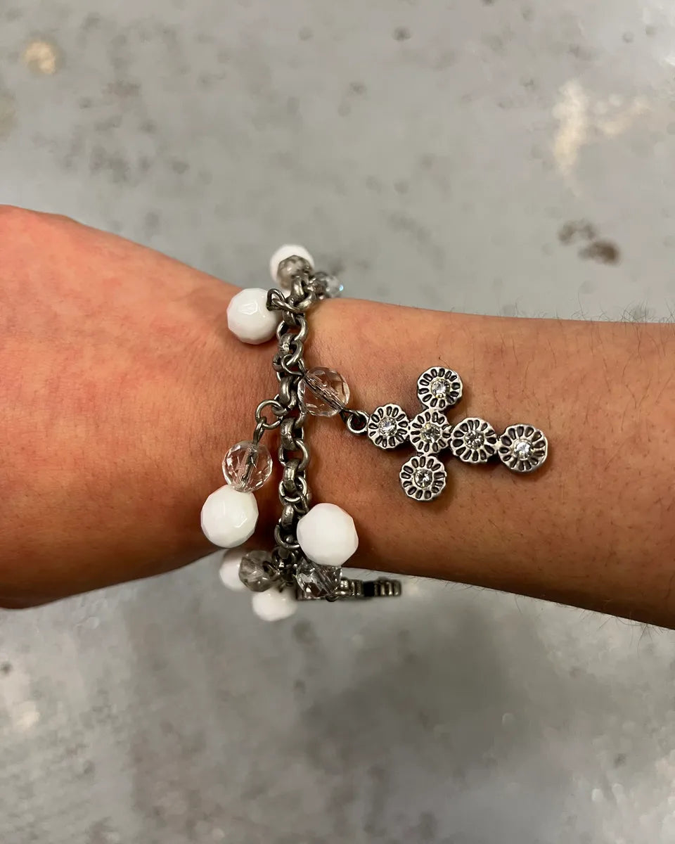 Dolce & Gabbana Stainless Still Cross Charm Bracelet EIlXQMD 2