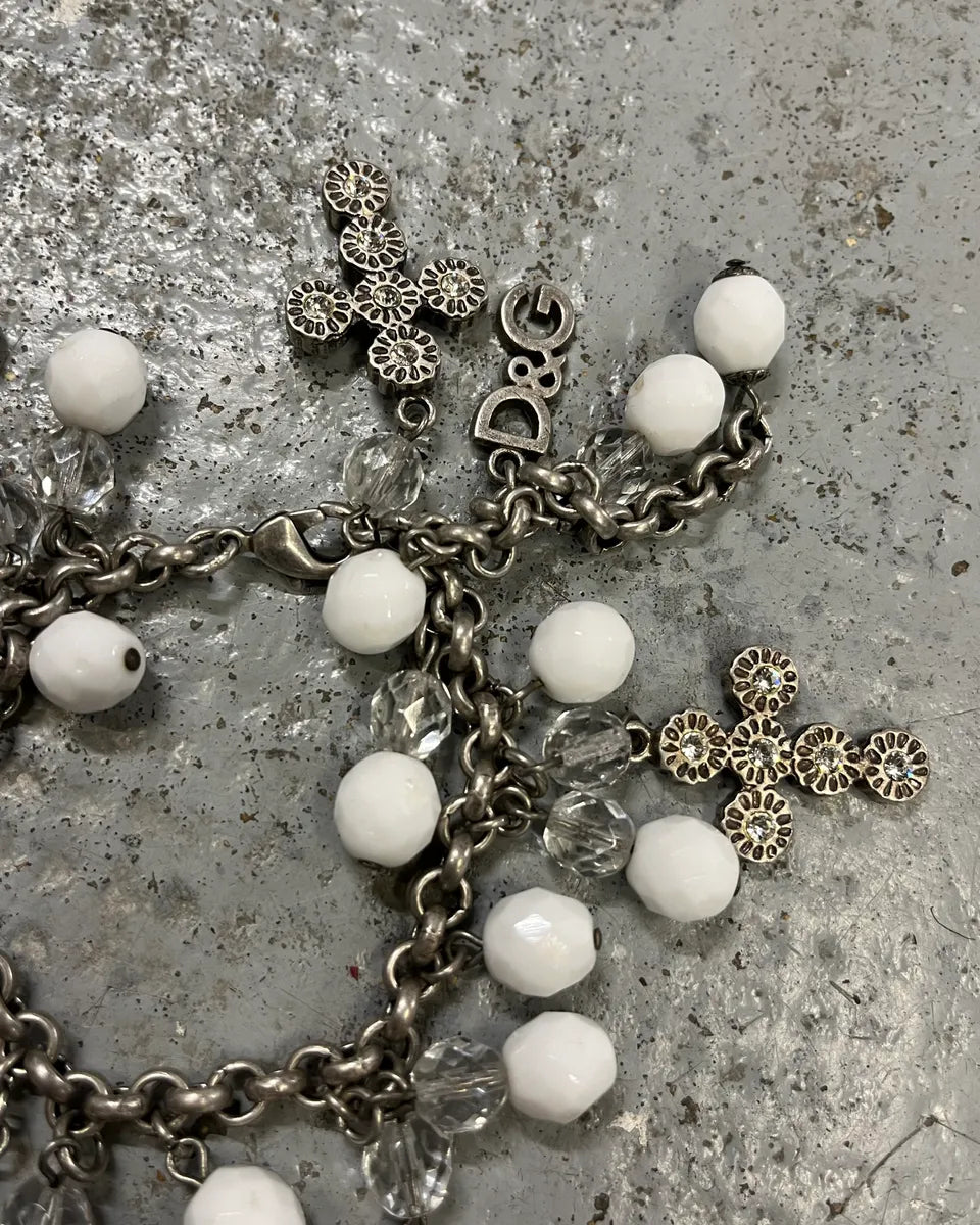 Dolce & Gabbana Stainless Still Cross Charm Bracelet EIlXQMD 4