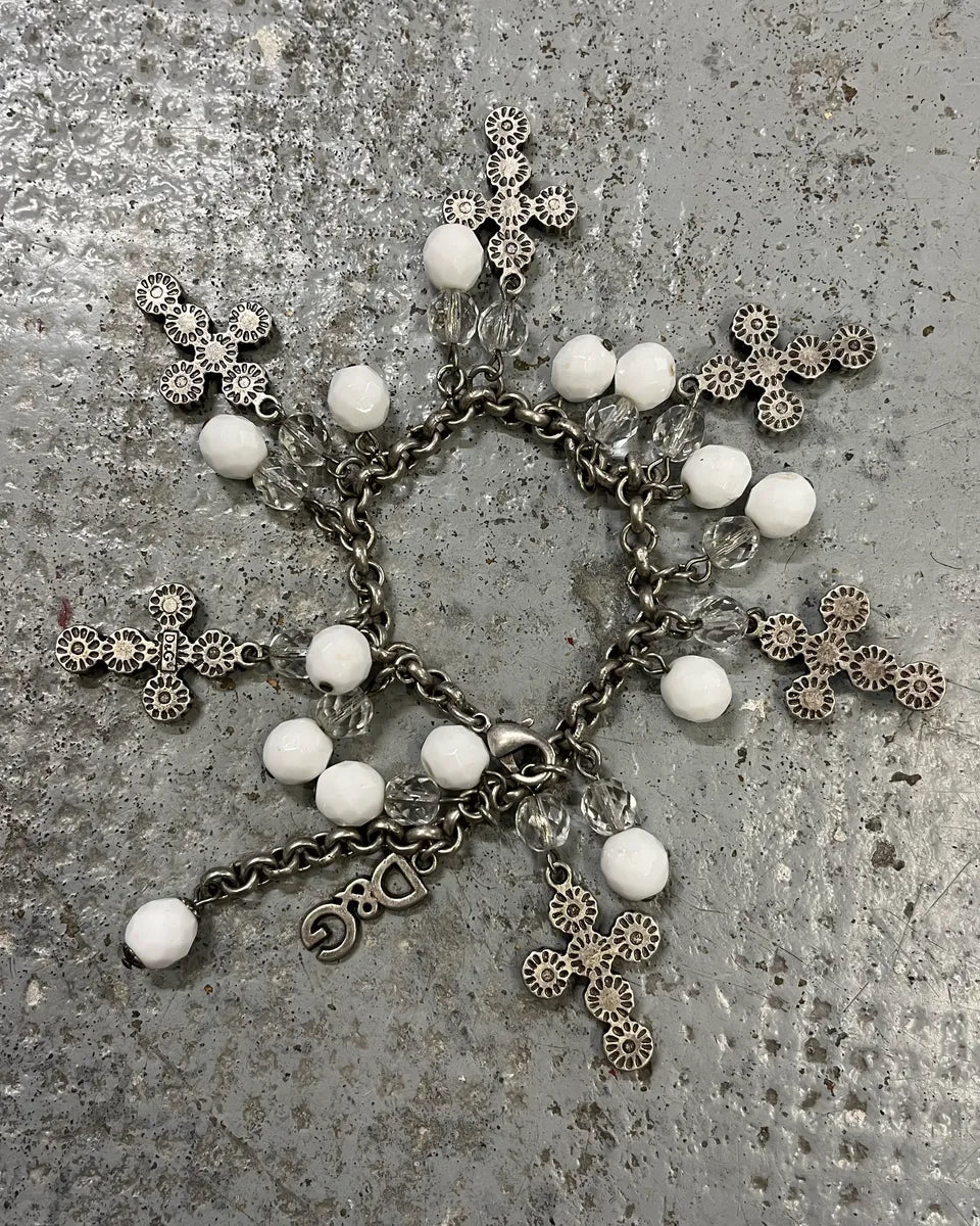 Dolce & Gabbana Stainless Still Cross Charm Bracelet EIlXQMD 5