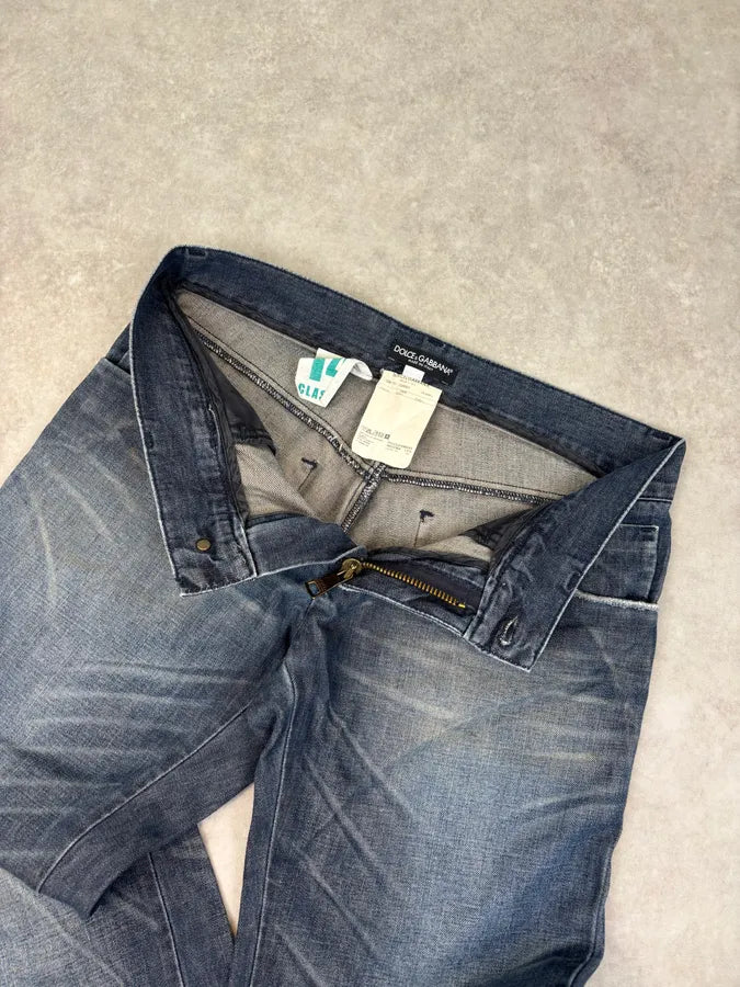 2000s Dolce & Gabbana Dark Wash Straight Leg Denim Jeans   stLGXtg 8