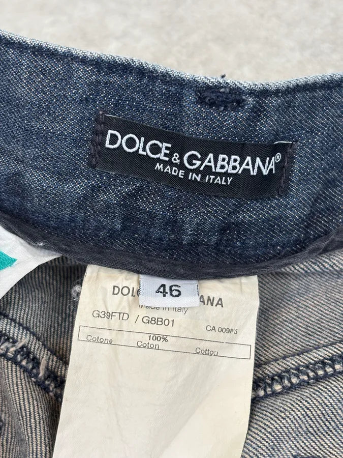 2000s Dolce & Gabbana Dark Wash Straight Leg Denim Jeans   stLGXtg 10