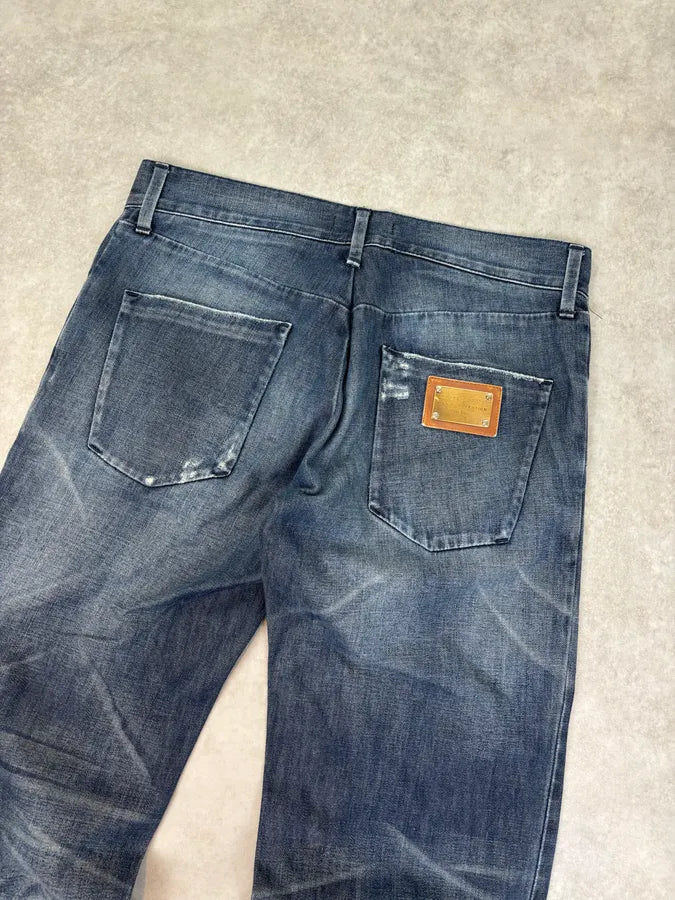 2000s Dolce & Gabbana Dark Wash Straight Leg Denim Jeans   stLGXtg 6