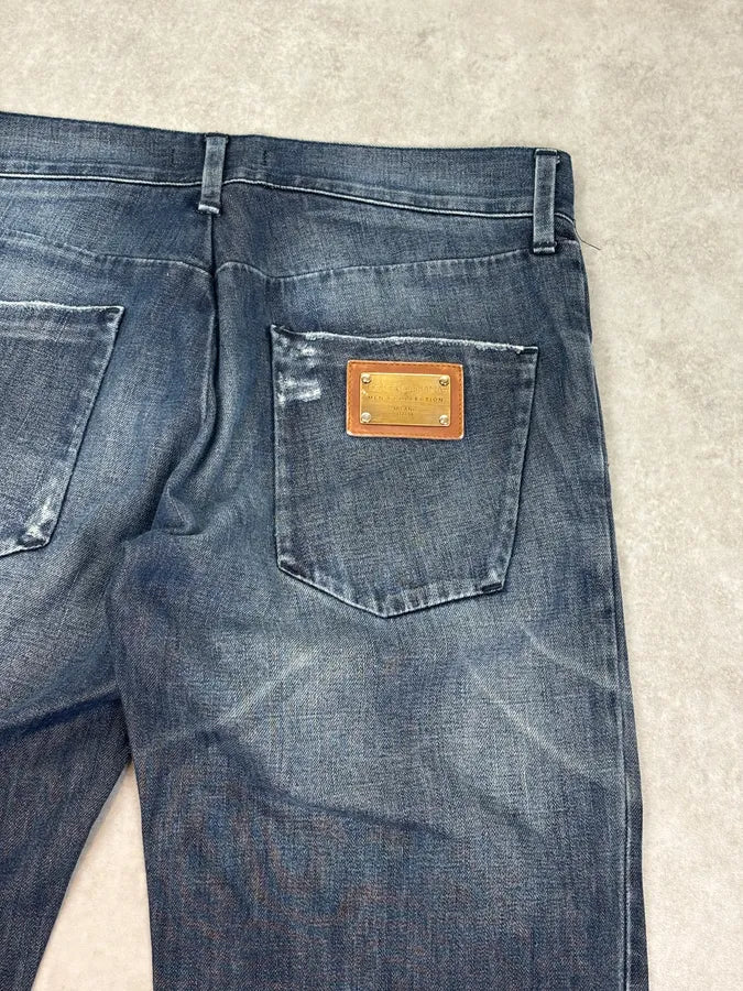 2000s Dolce & Gabbana Dark Wash Straight Leg Denim Jeans   stLGXtg 7