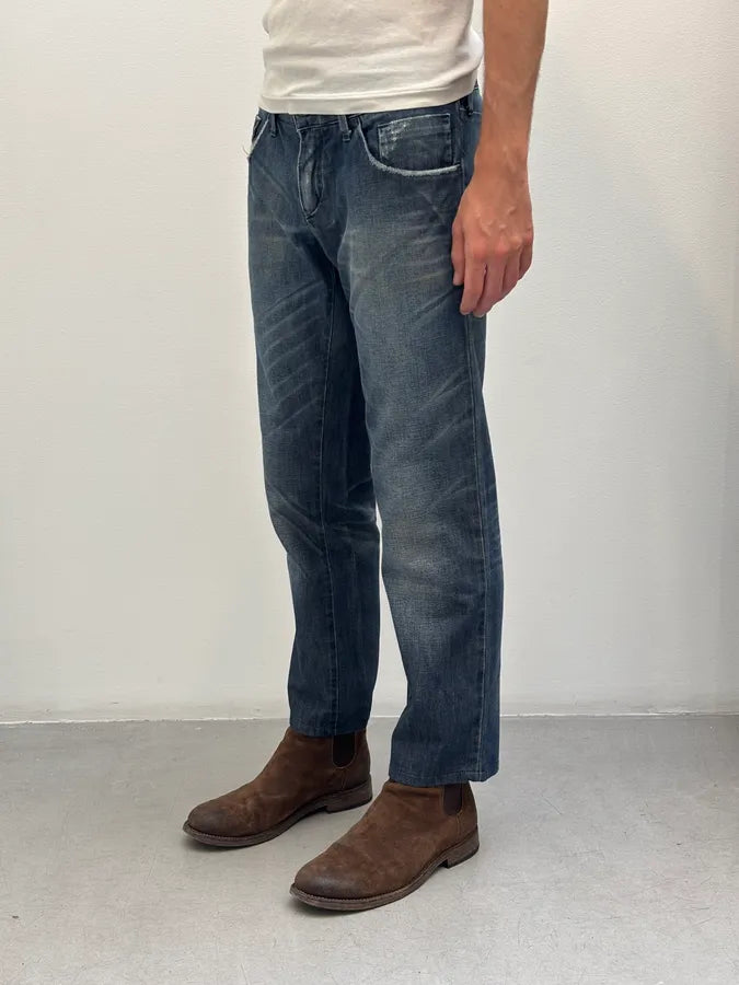 2000s Dolce & Gabbana Dark Wash Straight Leg Denim Jeans   stLGXtg 3