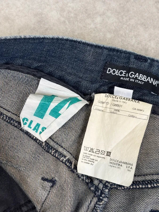 2000s Dolce & Gabbana Dark Wash Straight Leg Denim Jeans   stLGXtg 11