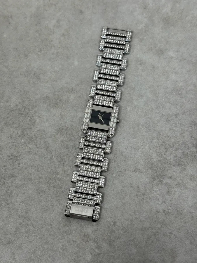 Dolce & Gabbana Strass Grey Stainless Steel Watch YslPWMB 1