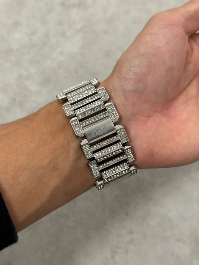 Dolce & Gabbana Strass Grey Stainless Steel Watch YslPWMB 2