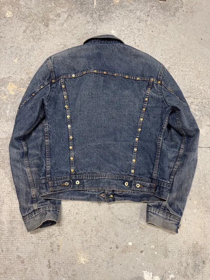 2000s Dolce & Gabbana Studded Faded Denim Jacket (S) 2