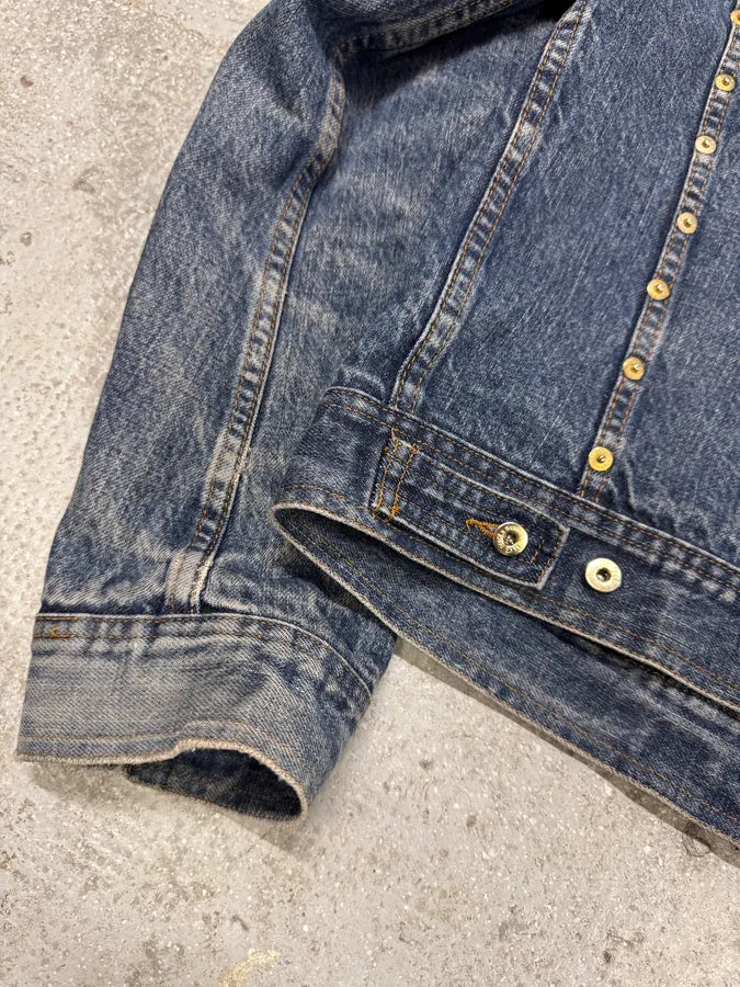 2000s Dolce & Gabbana Studded Faded Denim Jacket (S) 7