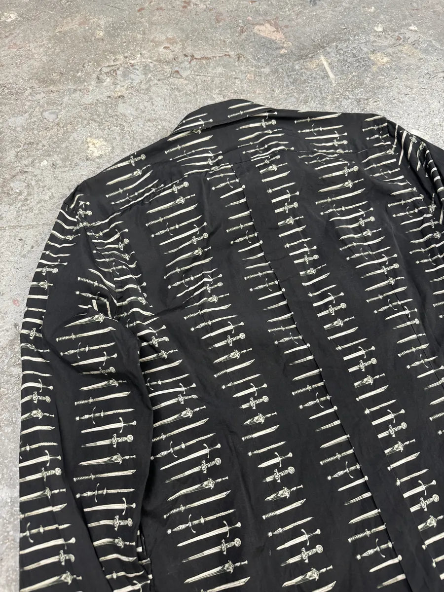 Dolce & Gabbana Swords Black & White Shirt (M/L) 2