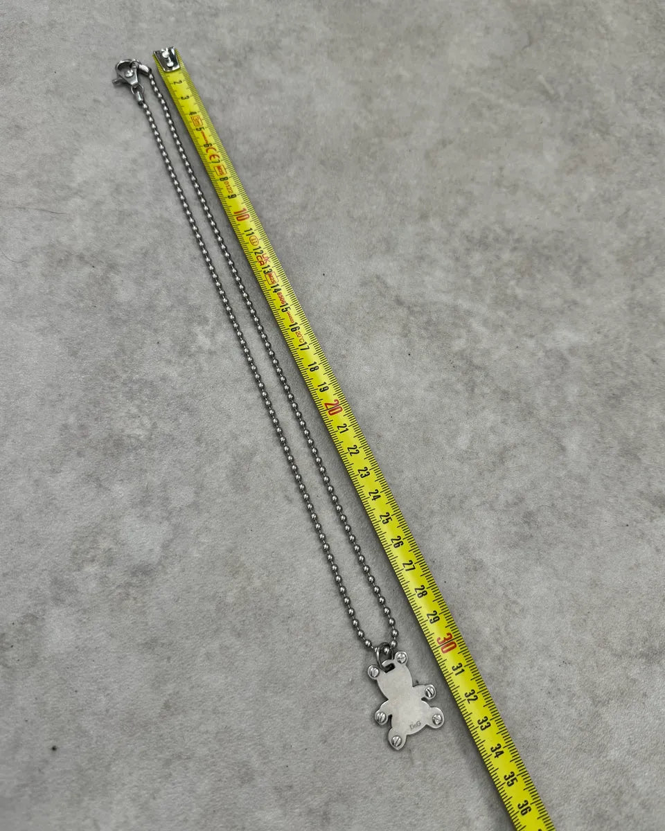 Dolce & Gabbana Teddy Bear Silver Necklace  iImImIg 6