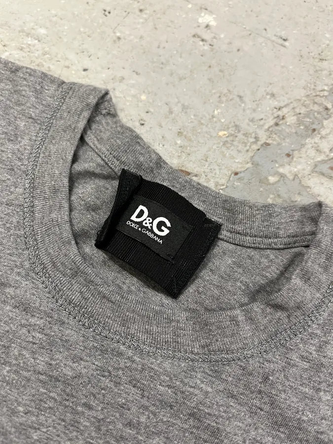 Dolce & Gabbana Trompe L’Oeil Corset Grey Tee-Shirt (XS) qhYzEUT 1