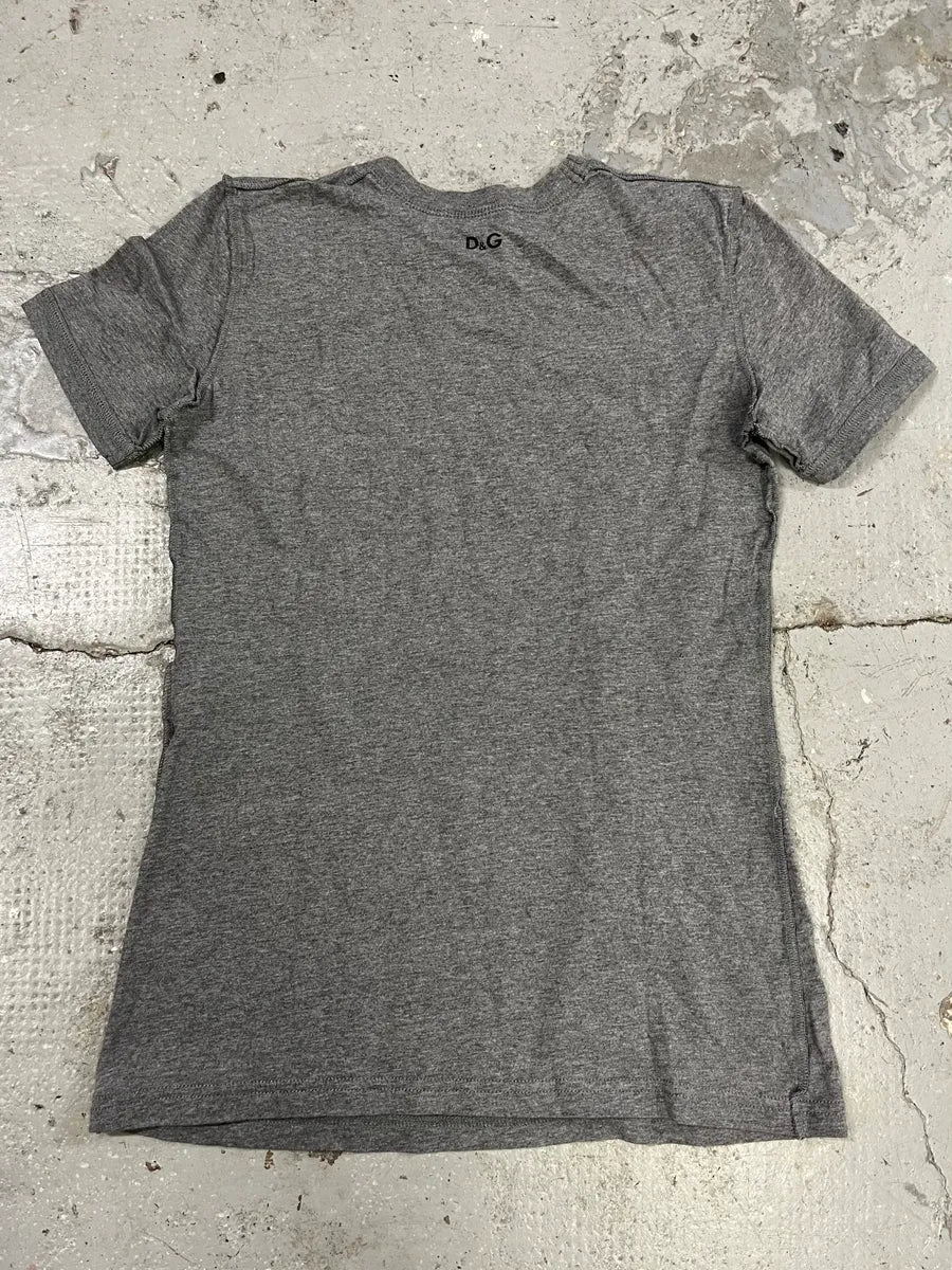 Dolce & Gabbana Trompe L’Oeil Corset Grey Tee-Shirt (XS) qhYzEUT 3