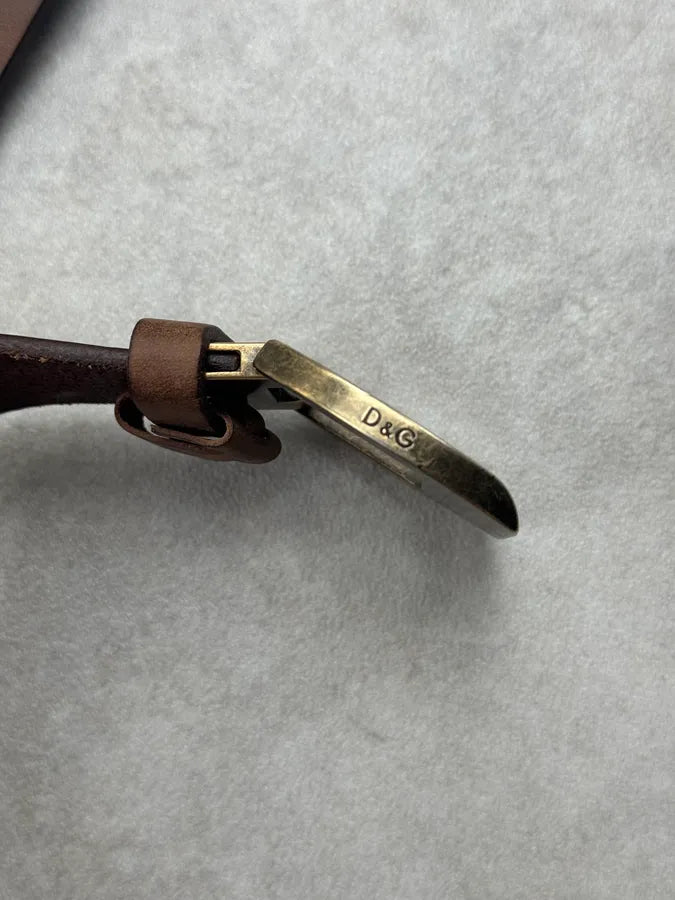 2010s Dolce & Gabbana Universal Adjustable Brown Suede Leather Belt LmPNxmJ 8