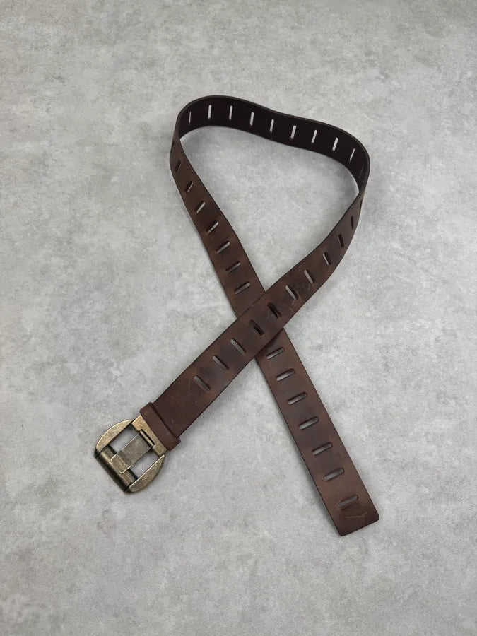2010s Dolce & Gabbana Universal Adjustable Brown Suede Leather Belt LmPNxmJ 2