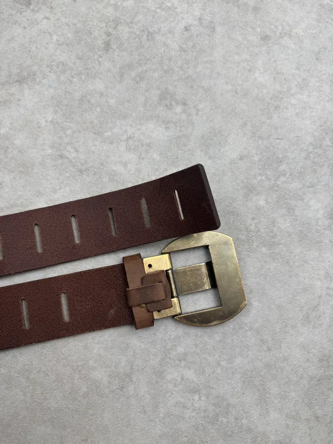 2010s Dolce & Gabbana Universal Adjustable Brown Suede Leather Belt LmPNxmJ 7