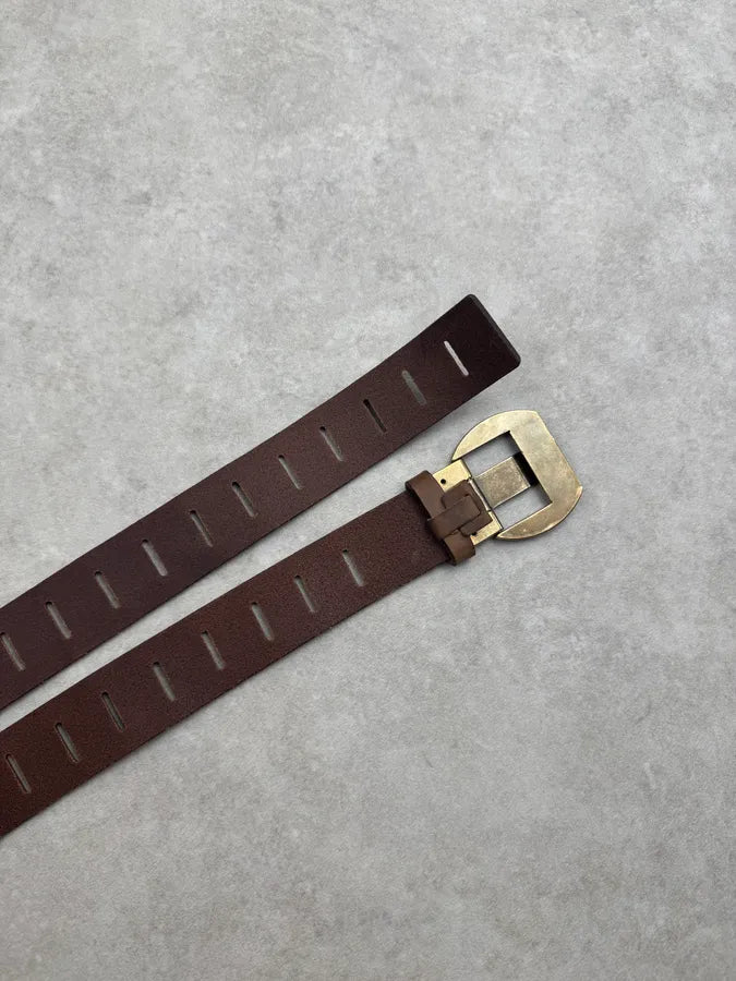 2010s Dolce & Gabbana Universal Adjustable Brown Suede Leather Belt LmPNxmJ 6