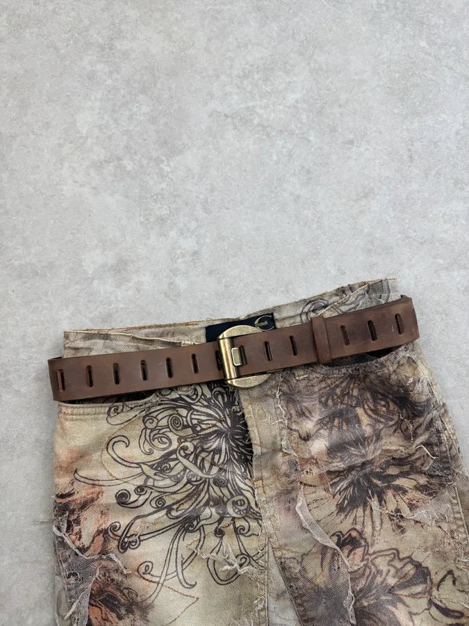 2010s Dolce & Gabbana Universal Adjustable Brown Suede Leather Belt LmPNxmJ 0