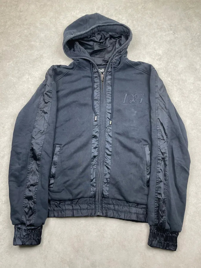 AW2007 Dolce & Gabbana Navy Zip-up Hooded Sweater OtoCLGW 2