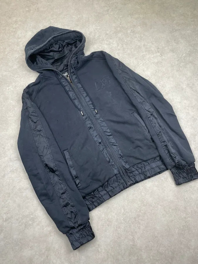 AW2007 Dolce & Gabbana Navy Zip-up Hooded Sweater OtoCLGW 4