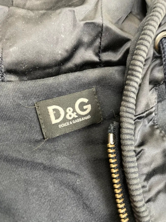 AW2007 Dolce & Gabbana Navy Zip-up Hooded Sweater OtoCLGW 6