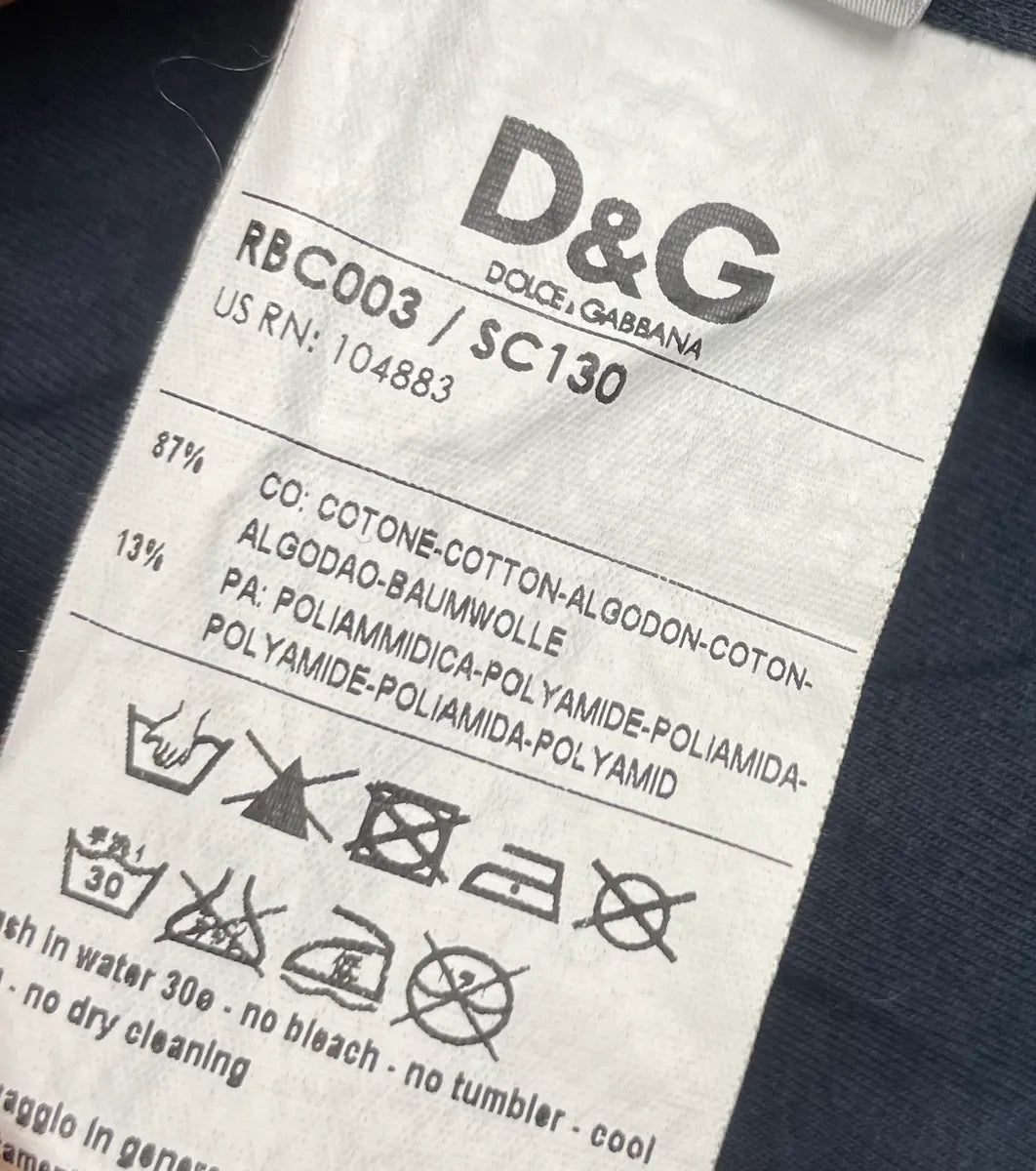 AW2007 Dolce & Gabbana Navy Zip-up Hooded Sweater OtoCLGW 8