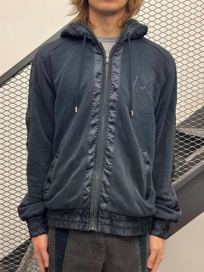 AW2007 Dolce & Gabbana Navy Zip-up Hooded Sweater OtoCLGW 0