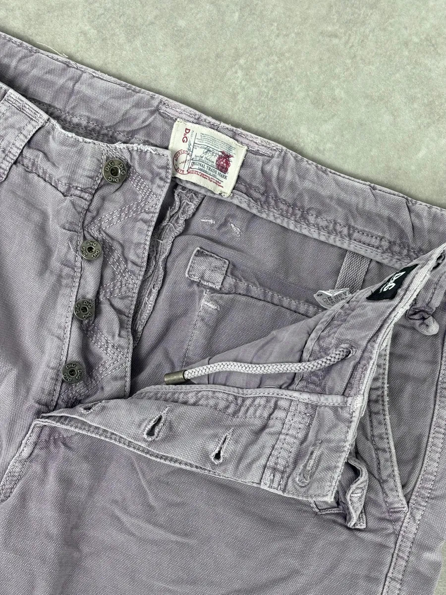 AW2006 Dolce & Gabbana Purple Military Cargo Shorts pONciXo 9