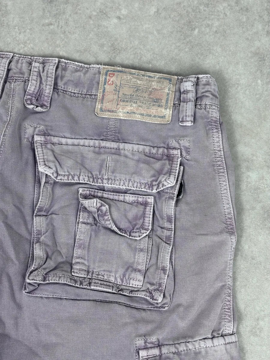 AW2006 Dolce & Gabbana Purple Military Cargo Shorts pONciXo 7