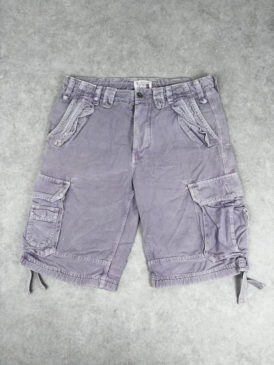 AW2006 Dolce & Gabbana Purple Military Cargo Shorts pONciXo 0