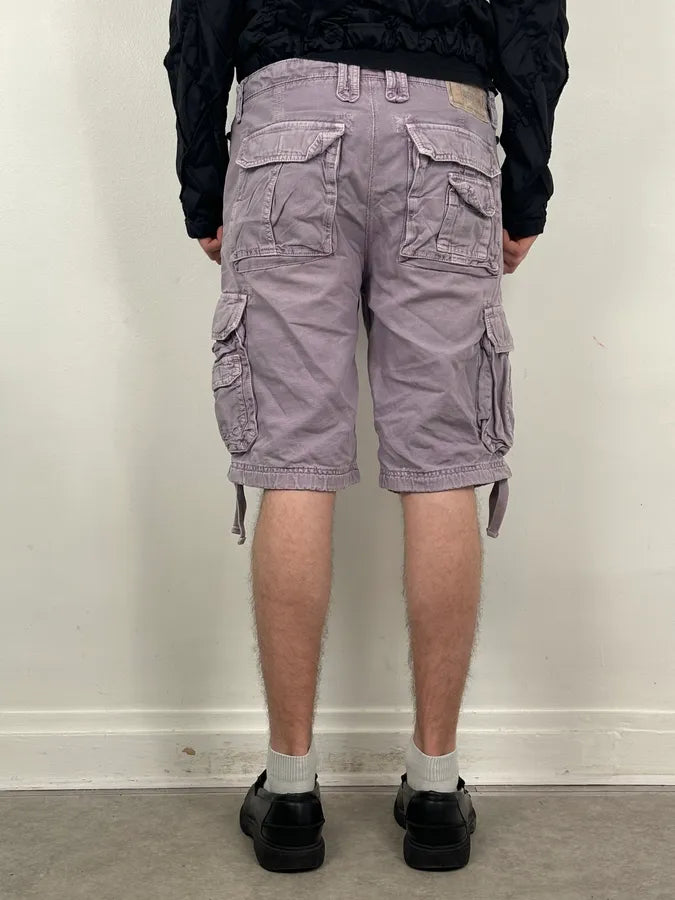 AW2006 Dolce & Gabbana Purple Military Cargo Shorts pONciXo 3