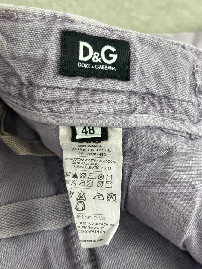 AW2006 Dolce & Gabbana Purple Military Cargo Shorts pONciXo 11