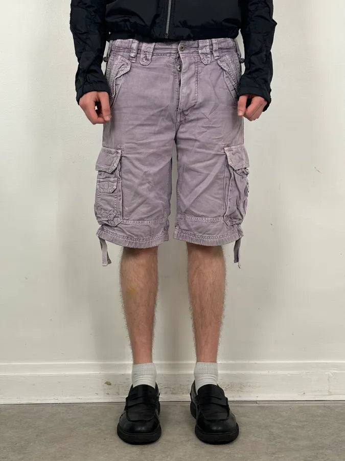 AW2006 Dolce & Gabbana Purple Military Cargo Shorts pONciXo 1