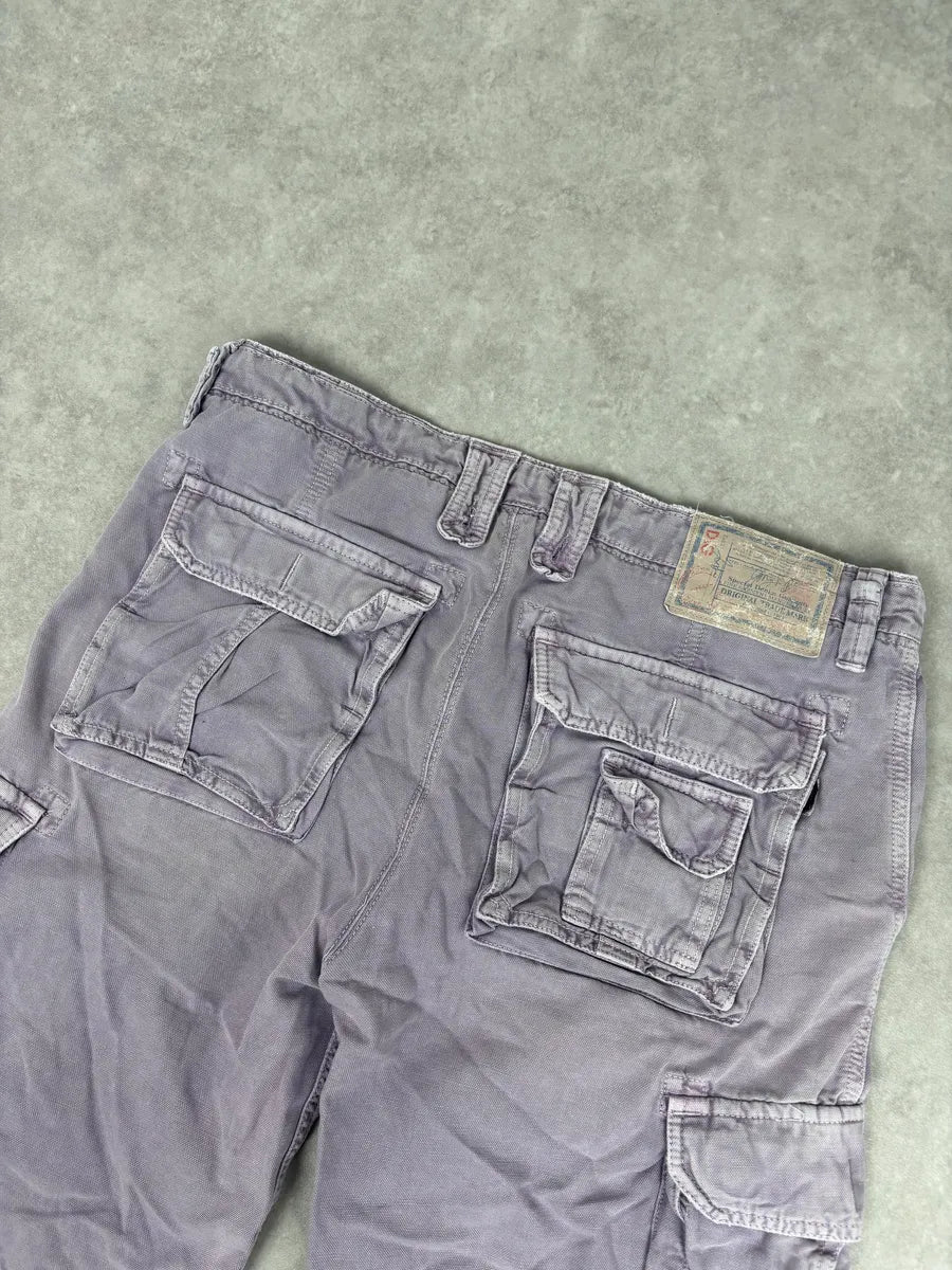 AW2006 Dolce & Gabbana Purple Military Cargo Shorts pONciXo 6