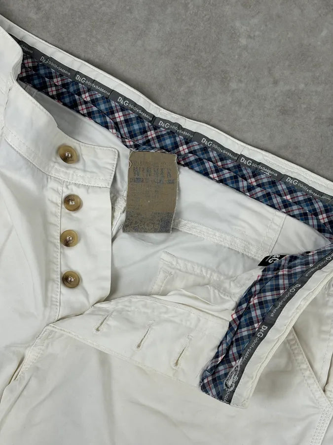 2000s Dolce & Gabbana White Cargo Shorts  qSsTvZY 9